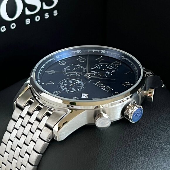 Hugo Boss Men’s Blue Navigator Chronograph Watch (HB1513498) NEW - Picture 7 of 12